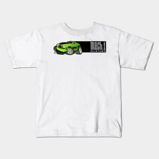 Mach 1 Green with Black Stripe Kids T-Shirt